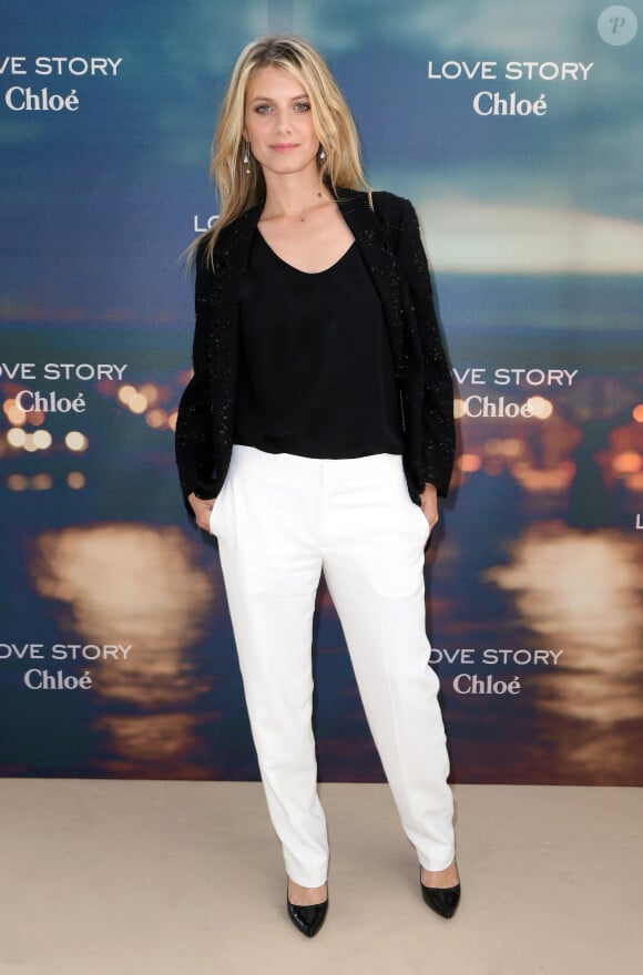 Mélanie Laurent lors du lancement du nouveau parfum de la marque Chloé "Love Story" à l'Institut du Monde Arabe à Paris, le 2 juillet 2014.