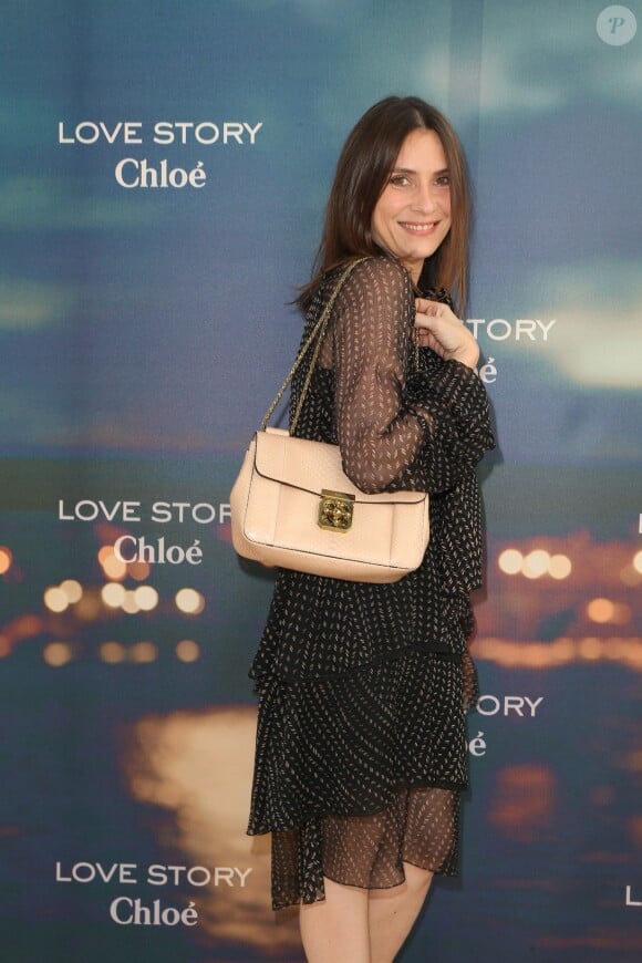 Géraldine Pailhas lors du lancement du nouveau parfum de la marque Chloé "Love Story" à l'Institut du Monde Arabe à Paris, le 2 juillet 2014.