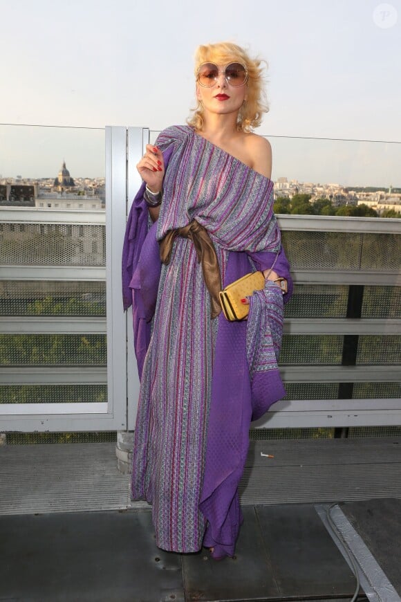 Catherine Baba lors du lancement du nouveau parfum de la marque Chloé "Love Story" à l'Institut du Monde Arabe à Paris, le 2 juillet 2014.