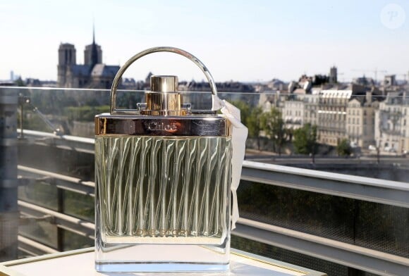 Le lancement du nouveau parfum de la marque Chloé "Love Story" à l'Institut du Monde Arabe à Paris, le 2 juillet 2014.