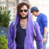 Penn Badgley dans les rues de New York. Le 5 mai 2014.