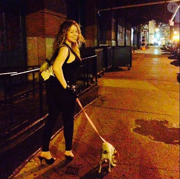 Mariah Carey dans les rues de New York, mardi 1er juillet 2014.