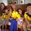 La splendide Sofia Vergara mise sur un maillot de foot cintrée pour soutenir son équipe de Colombie, éliminée par le Brésil