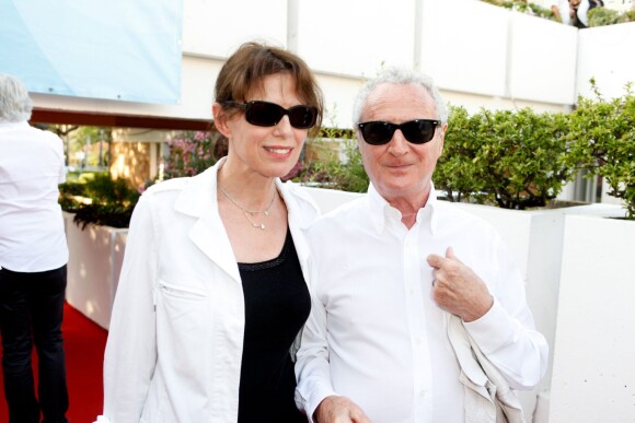 Daniel Prévost et sa compagne Françoise à la première du film "Le Jeu de la vérité" lors de la cérémonie de clôture du 11ème festival "Les Hérault du cinéma et de la télé 2014" au Cap d'Agde, le 5 juillet 2014.
