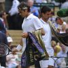 Novak Djokovic lors de sa victoire en finale de Wimbledon, face à Roger Federer, le 6 juillet 2014 à Londres