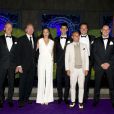  Boris Becker, Lilly Kerssenberg, Novak Djokovic lors du d&icirc;ner des Champions au Royal Opera House de Covent Garden, &agrave; Londres le 6 juillet 2014 