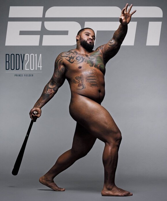 Prince Fielder en couverture de ESPN The Magazine, The Body Issue, édition 2014