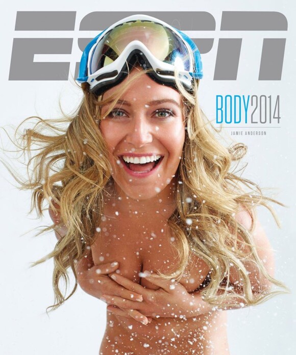 Jamie Anderson en couverture de ESPN The Magazine, The Body Issue, édition 2014