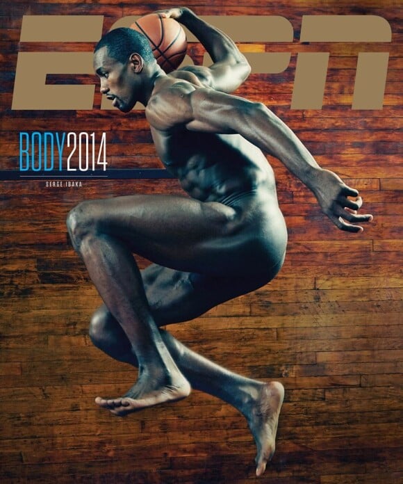 Serge Ibaka en couverture de ESPN The Magazine, The Body Issue, édition 2014