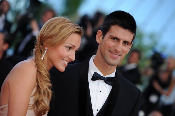 Novak Djokovic et Jelena Ristic lors du Festival de Cannes, le 17 mai 2011