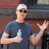 Michael Keaton sur le tournage du film d'Alejandro Gonzalez Inarritu à New York le 1er juin 2013.