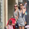Keri Russell avec sa fille Willa, se baladent à New York, le 10 juillet 2014.