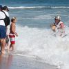 Sur une plage de Malibu, Gavin Rossdale sa sauvé in extremis Chowie, le chien de la famille, emporté par une vague.