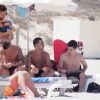 Exclusif - Marco Verratti et sa compagne Laura Zazzara savourent leurs vacances à Ibiza avec leur fils Tommaso, le 11 juillet 2014.