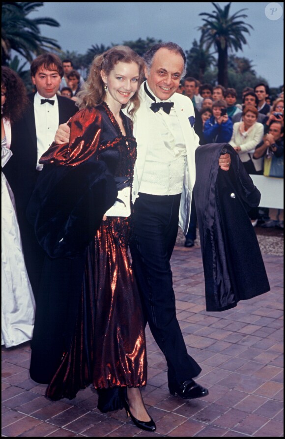 Lorin Maazel et son épouse Dietlinde Turban au Festival de Cannes, en 1987.