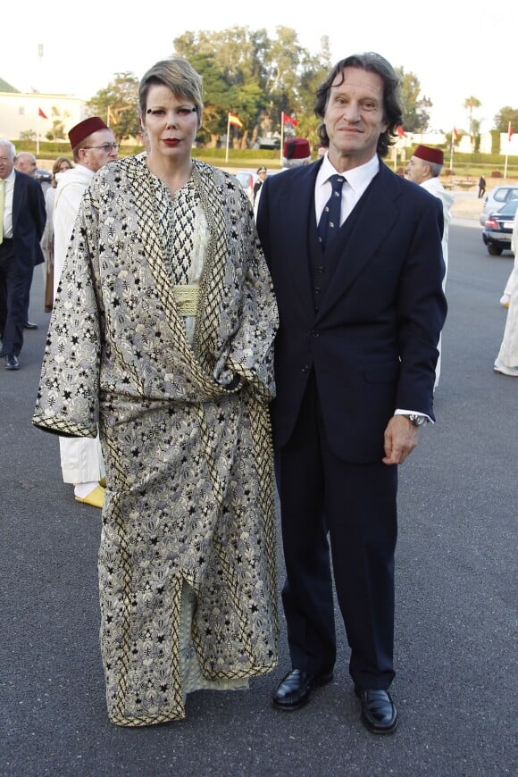 La princesse Kalina de Bulgarie et son mari Antonio Munoz lors de l'iftar offert le 14 juillet 2014 au palais royal à Rabat par le roi Mohammed VI pour la visite inaugurale du roi Felipe VI d'Espagne et son épouse.