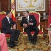 Le roi Mohammed VI du Maroc, en compagnie de sa femme la princesse Lalla Salma, de son frère le prince Moulay Rachid et de ses soeurs les princesses Lalla Meryem, Lalla Asma et Lalla Hasna, recevait le 14 juillet 2014 le roi Felipe VI d'Espagne et la reine Letizia en visite officielle inaugurale.