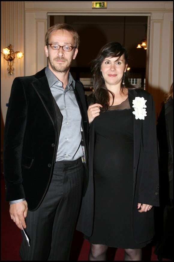 Eric Ruf et son épouse lors de la 21e Nuit des Molières au Théâtre de Pairs, le 14 mai 2007. 