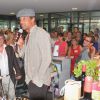 Exclusif - Yannick Noah - Vente aux enchères à l'occasion du 20ème anniversaire des "Vendanges du Coeur" à Ouveillan, près de Narbonne, au profit des "Restos du Coeur" le 20 juillet 2014.