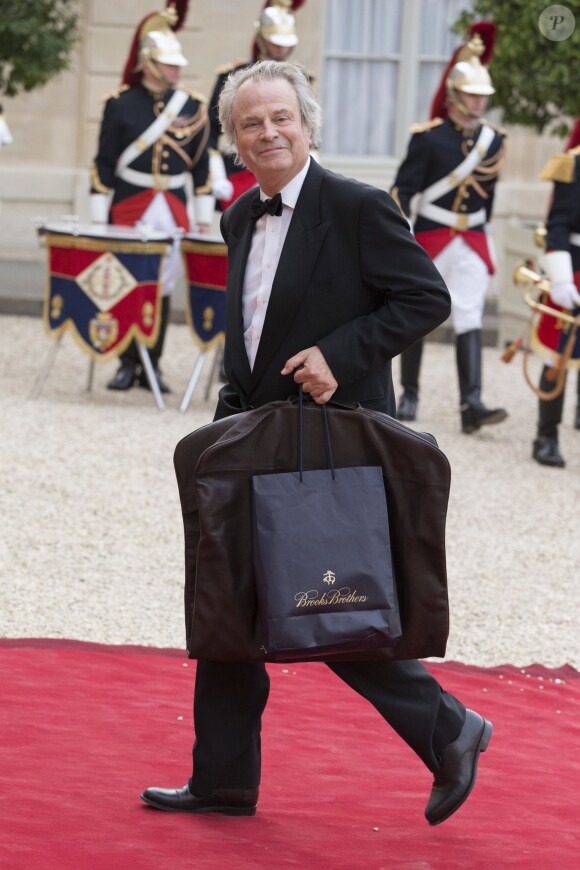 Franz-Olivier Giesbert à l’Elysée à Paris, le 6 juin 2014,