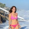 Brooke Burke sur la plage de Malibu à Los Angeles, le 20 juillet 2014