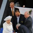 La reine Elisabeth II d'Angleterre et le prince Philip, duc d'Edimbourg - La famille royale anglaise assiste à l'ouverture des XXèmes Jeux du Commonwealth au Celtic Park à Glasgow, le 23 juillet 2014.  Her Majesty The Queen, Head of the Commonwealth, accompanied by His Royal Highness The Duke of Edinburgh, opens the XX Commonwealth Games in Glasgow, on July 23, 2014. The opening ceremony at Celtic Park is also attended by Their Royal Highnesses The Prince of Wales and Duchess of Cornwall and The Earl and Countess of Wessex. Rod Stewart performed at the opening ceremony. Also attending, Ed Milliband, Pamela Stephenson, Billy Connolly.23/07/2014 - Glasgow