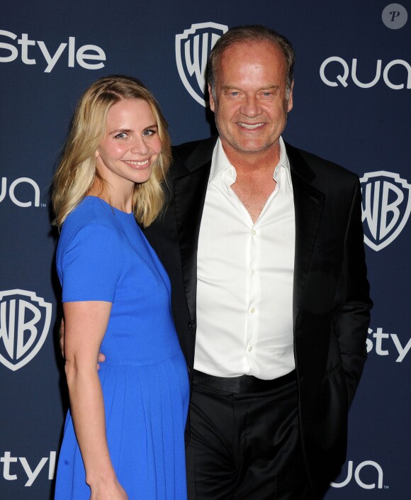 Kelsey Grammer et son épouse Kayte lors de la soirée InStyle and Warner Bros. Golden Globes à Los Angeles, le 12 janvier 2014