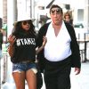 Donald Sterling et une amie dans les rues de Beverly Hills le 22 juin 2014