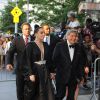 Lady Gaga et Tony Bennett arrivent main dans la main au Jazz Ball au Lincoln Center à New York, le 28 juillet 2014. 