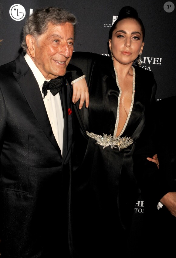 Tony Benett et Lady Gaga à New York, le 28 juillet 2014.
