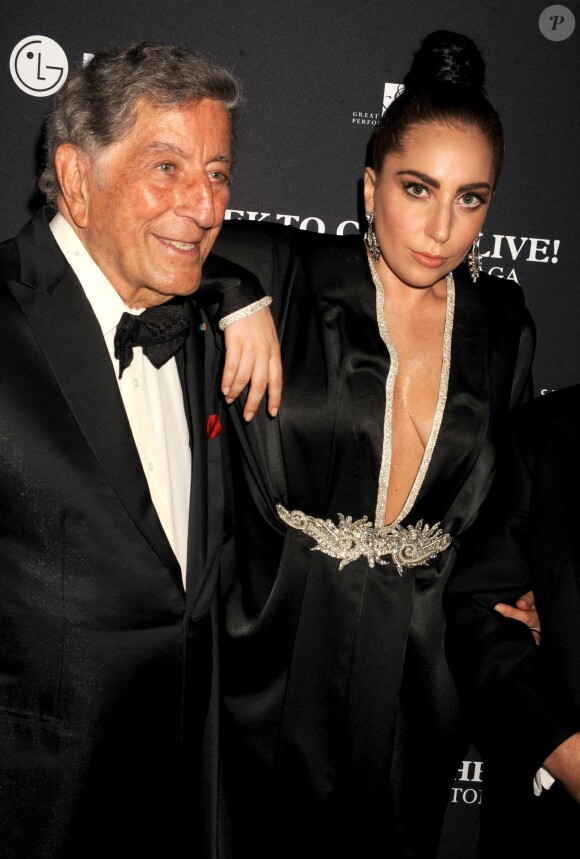 Tony Bennett et Lady Gaga à New York, le 28 juillet 2014.