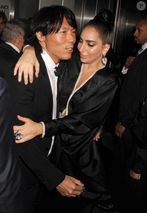 Stephen Gan et Lady Gaga à New York, le 28 juillet 2014;