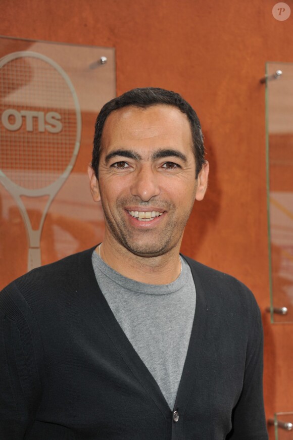 Youri Djorkaeff à Roland Garros à Paris, le 30 mai 2011