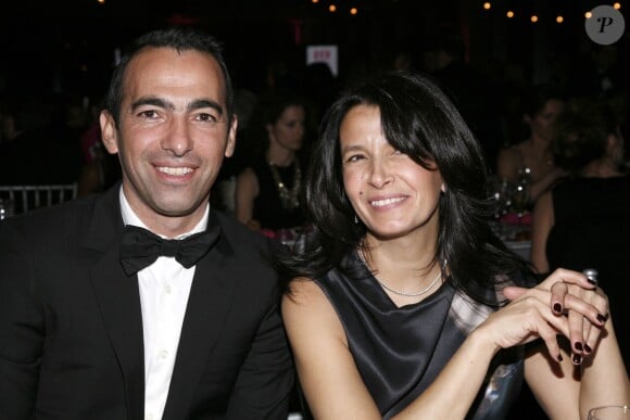 Youri Djorkaeff et son épouse au gala du Lycée Français de New York au 7 World Trade Center à New York le 6 février 2009