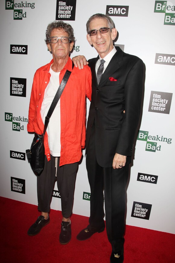 Le chanteur Lou Reed et Richard Belzer à New York, le 31 juillet 2013.