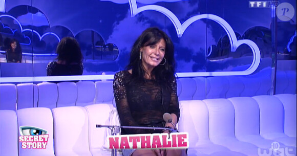 Nathalie dans la quotidienne de Secret Story 8, sur TF1, le vendredi 1er aout 2014
