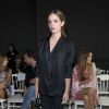 Emma Watson au défilé de mode, collection Haute-Couture automne-hiver 2014/2015 "Giambattista Valli" à Paris le 7 juillet 2014