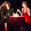 Agathe Bonitzer et Fanny Ardant dans la pièce 'Des Journées Entières Dans Les Arbres' au 30e Festival de Ramatuelle, France, le 3 août 2014.