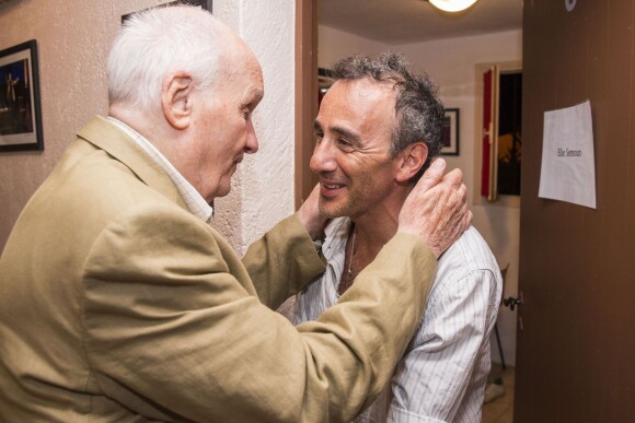 Michel Bouquet et Elie Semoun au 30e Festival de Ramatuelle, France, le 2 août 2014.
