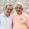 Elie Semoun et Michel Boujenah au 30e Festival de Ramatuelle, France, le 2 août 2014.