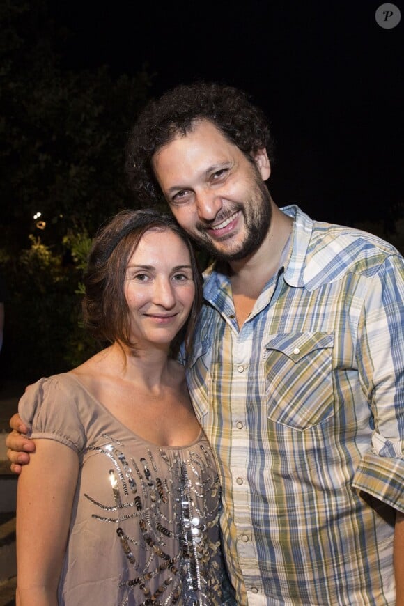 Eric Antoine et son épouse Calista au 30e Festival de Ramatuelle, France, le 1er août 2014.