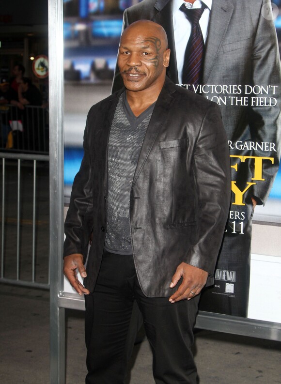 Mike Tyson - Avant-première du film "Draft Day" à Westwood, le 7 avril 2014. 