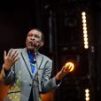 Youssou N'Dour au Paleo Festival de Nyon, en Suisse, le 27 juillet 2014.