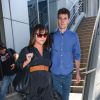 Christina Ricci et son mari James Heerdegen, à l'aéroport de Los Angeles, le 23 mai 2014.