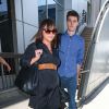 Christina Ricci et son mari James Heerdegen, à l'aéroport de Los Angeles, le 23 mai 2014.