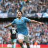 Manchester City's Samir Nasri celebrates scoring during the Barclays Premier League match, Manchester City Vs West Ham United at the Etihad Stadium in Manchester, UK on May 11, 2014. Photo by Lynne Cameron/PA Wirre/ABACAPRESS.COM12/05/2014 - Manchester