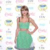 Taylor Swift sur le tapis rouge des Teen Choice Awards au Shrine Auditorium de Los Angeles, le 10 août 2014.