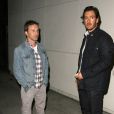 Mark-Paul Gosselaar et Breckin Meyer, les acteurs de la série "Franklin &amp; Bash", sont allés diner au restaurant Craig à West Hollywood. Le 15 août 2013