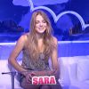Sara dans la quotidienne de Secret Story 8, sur TF1, le mercredi 13 août 2014