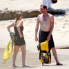 Christina Applegate et son mari Martyn LeNoble profitent de leurs vacances à Cabo San Lucas au Mexique. Le 13 août 2014.